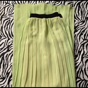 Neon sheer maxi skirt